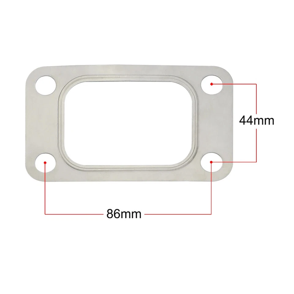 10Pcs T3 T34 T35 T38 GT35 GT35R Turbo Turbine Inlet Manifold Gasket Stainless — 第 3/4 张图片