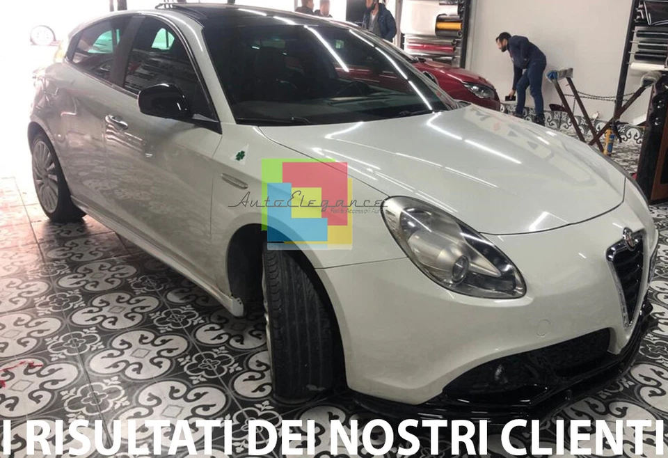 MINIGONNE LATERALI PER ALFA ROMEO GIULIETTA 2010-2019 SOTTO PORTA SPORTIVE ABS - Immagine 4 di 4