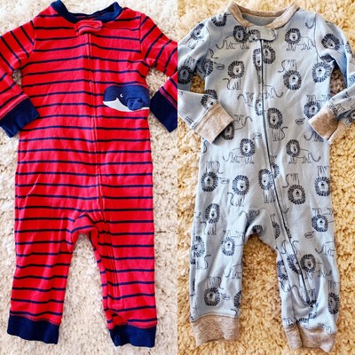 baby boy zipper sleepers