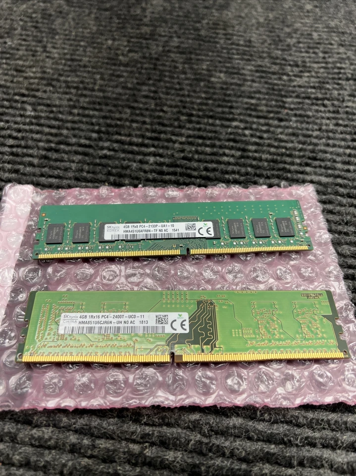 SK Hynix 8GB (2x4GB) DDR4 RAM Memory HMA851U6CJR6N-UH,HMA451U6AFR8N-TF - Image 4 of 4