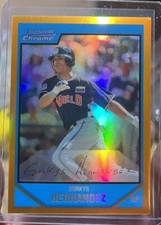 2007 Gorkys Hernandez Bowman Chrome Draft /25 Orange Refractor