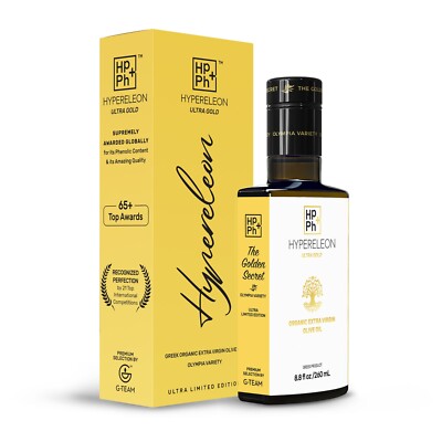 HYPERELEON ULTRA GOLD | Premium Olive Oil Rich in Polyphenols | 120 Awards 260ml