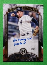 2022 Topps Museum Collection Gio Urshela Gold Archival On Card Auto /25