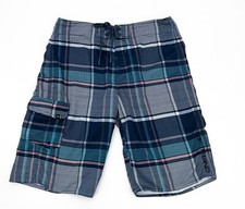 O'Neill Shorts Mens 30 Blue Plaid Board Shorts Swimwear Bathing Suit Water