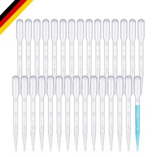 Einweg Pipetten 3ml Kunststoff 100 Stück für Kosmetik, Chemie, Labor