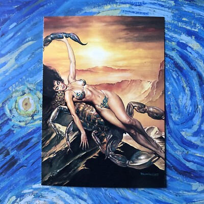 SCORPIO ( 1987 ) BORIS VALLEJO ART 2A5 FANTASY TRADING CARD