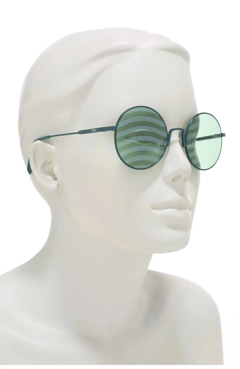 Fendi Blue Round Sunglasses for Women for sale | eBay display picture 1