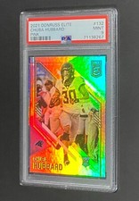 2021 DONRUSS ELITE CHUBA HUBBARD ROOKIE PINK PARALLEL SP #132 RC PSA 9 POP 1 🔥
