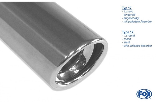 Silenciador de escape deportivo Fox Duplex para Mini Cooper Clubman R55 1.6 - Imagen 2 de 3