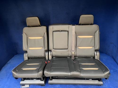 2025 2024 2023 - 21 Yukon / Yukon XL AT4 2nd Row Bench Seat Black / Brandy Leath - 第 2/8 張圖片