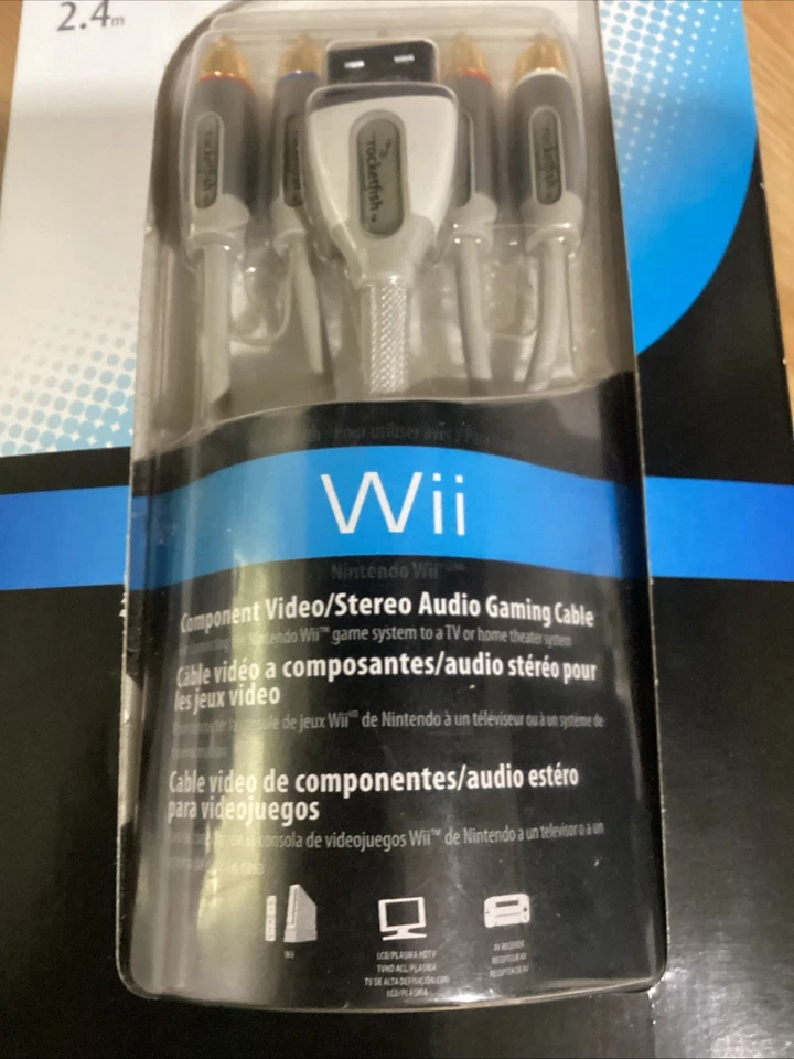 Cable de audio/estéreo componente Rocketfish Gaming 8 pies Nintendo Wii nuevo Foto 3 de 3