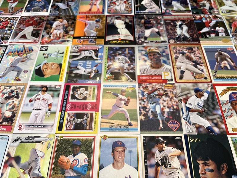 Buy 3 Lots Get 2 Lots Free Baseball card Nolan Ryan Schmidt R Clemente Griffey+!