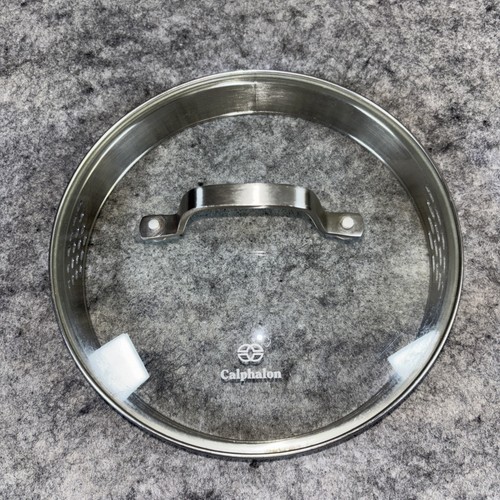 Calphalon Saucepan Glass Pot Lid Stainless Drain Vented Sides 8.5” Replacement