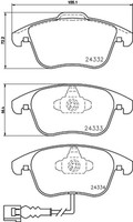 Bremsbelagsatz Scheibenbremse Hella Pagid 8DB 355 014-031 FüR Audi Tiguan VW Q3
