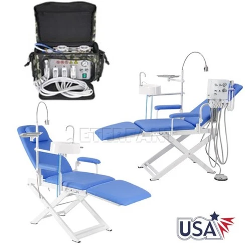 Dental Delivery Unit 4H Suction System Air Compressor/Folding Chair+ Air Turbine - product listing photo