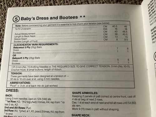 Cleckheaton Baby Knitting Pattern Book BK87 Nursery Book 1 - Picture 17 of 24