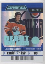 2019 Upper Deck Credentials Debut Ticket Access 490/699 Tier 2 Joakim Nygard 6dl