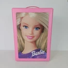 VTG 2000 Pink Mattel Barbie Doll Trunk Carrying Travel Case Organizer Wardrobe