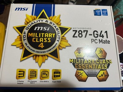 MSI Z87-G41 Certified Quality 4th Generation Intel Core PC Mate Motherboard
