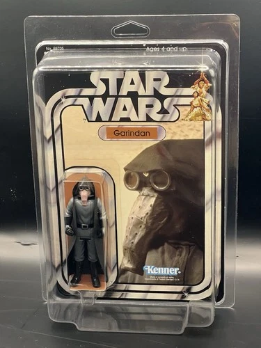 Garindan Vintage Kenner-Style Star Wars STAN SOLO New On Card with Star Case