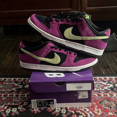 Nike SB Dunk Low Pro Red Plum Men's Skateboarding Shoes US Size 12