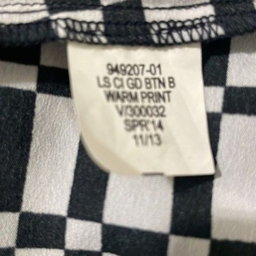 Blusa Banana Republic stampa geometrica nera bianca manica 3/4 taglia small - Foto 8 di 8