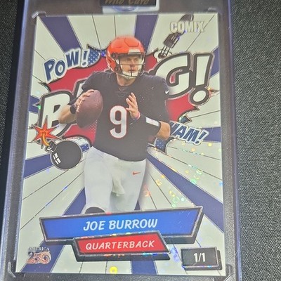 Wild Card 2026 Joe Burrow Comix Insert Football 1/1 Bengals #ACRD-JB