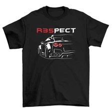 R35PECT GTR T-Shirt Black S-3XL JDM Boost Nissan Nismo Decal Sticker Turbo Race
