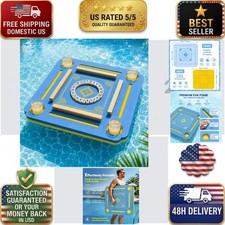 Floating Mahjong Table for Pool Double-Sided Waterproof Game Float
