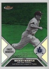 2006 Topps Finest Moments Green Refractor /199 Mickey Mantle #MMFM18 HOF 1dm4