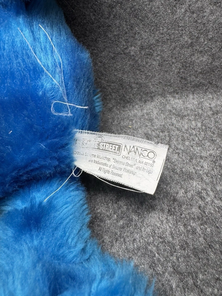 Cookie Monster Sesame Street Vintage Plush Stuffed Toy 9’ 2003 Free Aus Ship - image 4 of 4