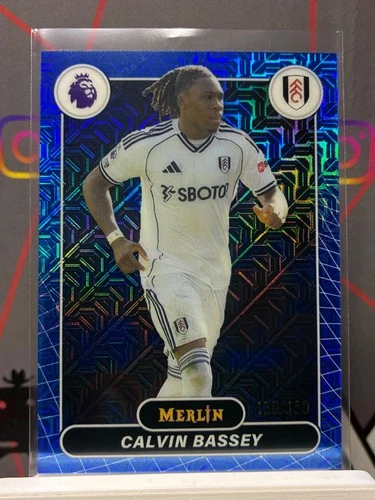 2025-26 topps merlin premier league Calvin Bassey blue mojo /150 Fulham