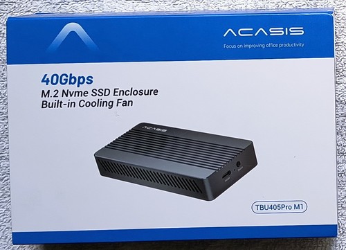ACASIS TBU405 Pro M1, 40Gbps M.2 NVMe SSD Gehäuse mit Lüfter + ACASIS Tasche - Photo 3/4