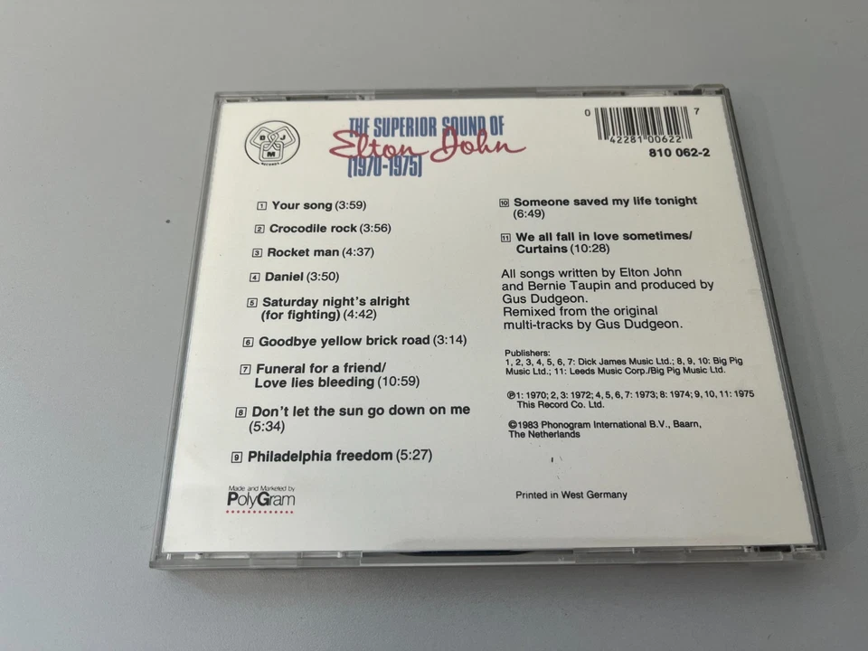 The Superior Sound Of Elton John (1970-1975) CD © 1983 - (810 062-2) smooth case - Bild 3 von 3