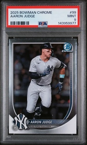 2025 Bowman Chrome #99 Aaron Judge PSA 9 MINT