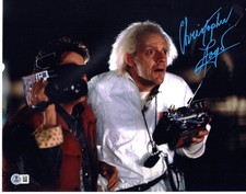 Christopher Lloyd signed 11x14 Photo Doc Brown Back to the Future Beckett