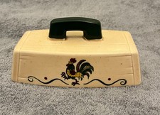 Vintage Metlox Poppytrail Red Rooster Butter Dish Cover