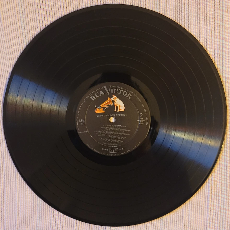Perry Como - Como's Golden Records Vinyl LP Good Plus (G+)/Good Plus (G+) - Image 4 of 4