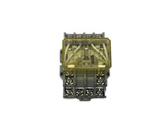 USED Idec 120VAC 50/60Hz 10A 14-Blade Plug In Relay RH4B-UL w/ Base SH4B-05