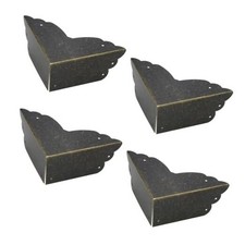 Corner Protectors for Furniture,Pack Table Corner Protectors Metal 4 Bronze