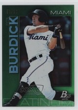 2020 Bowman Platinum Wal-Mart Top Prospects Green 53/99 Peyton Burdick 0q3