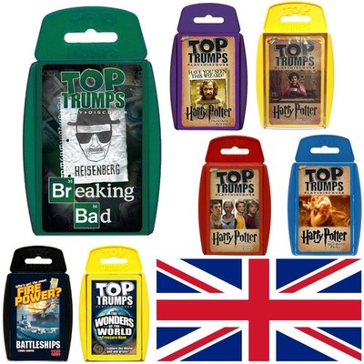 Top Trumps englisch Kartenspiel Quartett Karten Spiel Harry Potter Breaking Bad