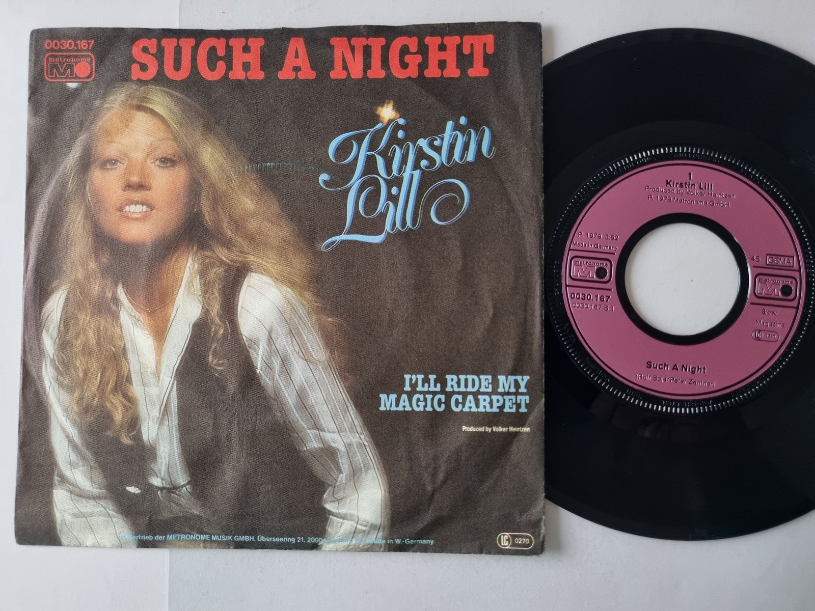 Kirstin Lill - Such A Night 7'' Vinyl Germany