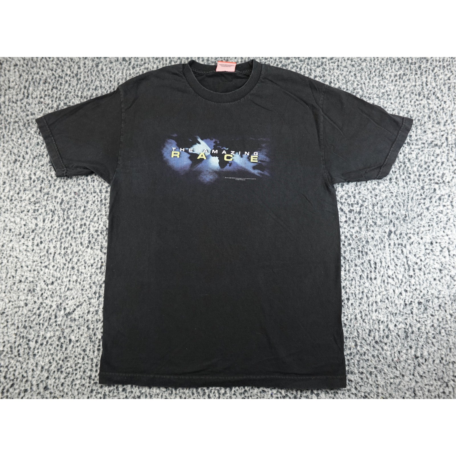 Television city the amazing race t-shirt mens l black 2008 cbs reality tv