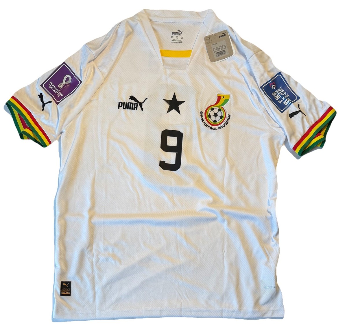 Puma Ghana Mens #9 Inaki Williams Soccer Jersey Sz 2XL 2022 FIFA