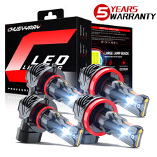 For Kenworth T680 T880 2013-2019 9005 H11 White LED Headlight High/Low Bulbs Kit