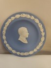 Wedgwood JASPERWARE Pale Blue&White Round Sweet Plate PRESIDENT NIXON CAMEO (i4) — photo 1