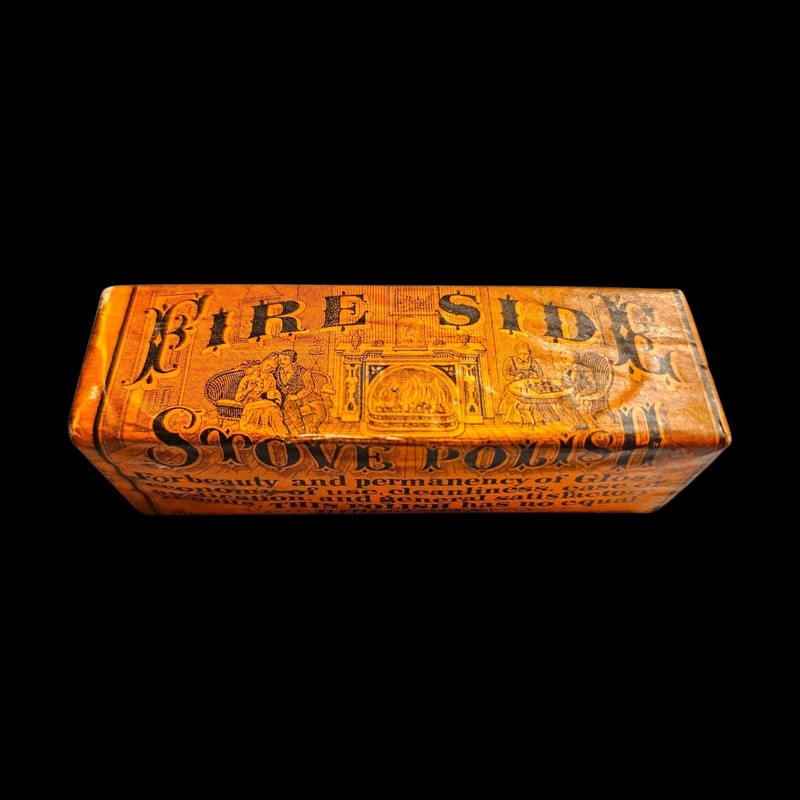 H. A. Bartlett Fire Side Stove Polish 1880s NOS Advertising