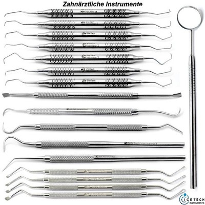 Zahnsteinkratzer Zahnsteinentferner Mundhygiene Zahnsonde Knochenkürtten Dental