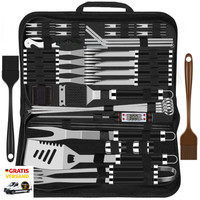 38 StüCke Bbq Grillbesteck Set Edelstahl GrillzubehöR FüR MäNner Ges
